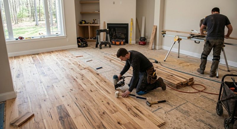 Hickory Floor Installation in Snellville, GA