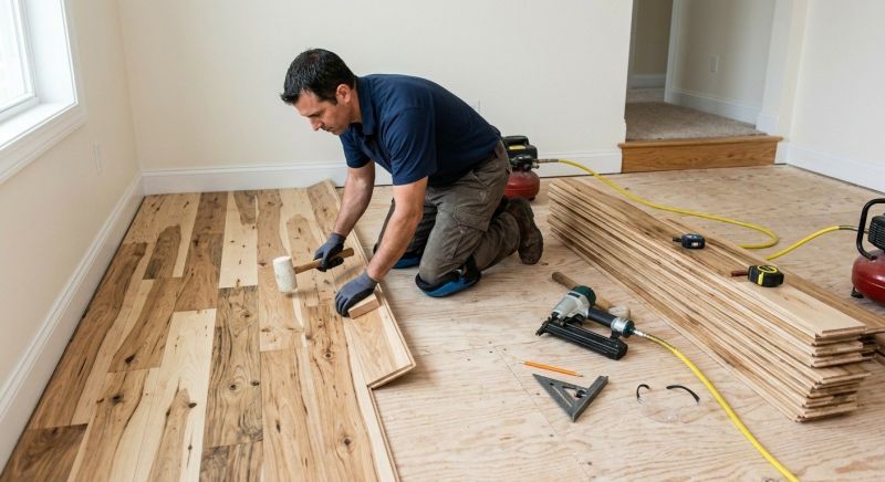 Hickory Floor Installation in Snellville, GA