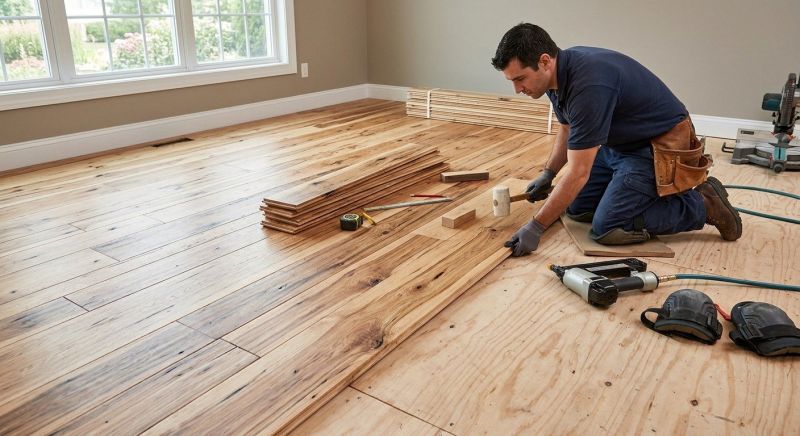 Hickory Floor Installation in Snellville, GA