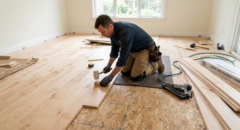 Maple Flooring Installation in Auburn, GA