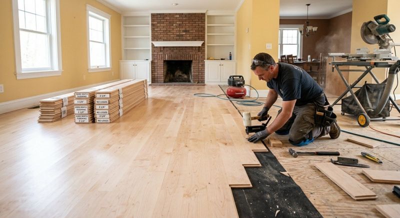 Maple Flooring Installation in Suwanee, GA