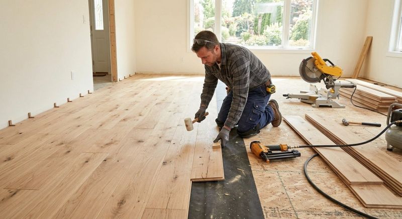 Oak Floor Installation in Hoschton, GA