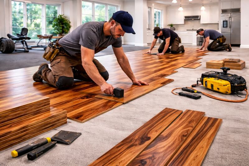 Teak Flooring Installation in Snellville, GA