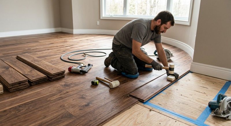 Walnut Flooring Installation in Snellville, GA