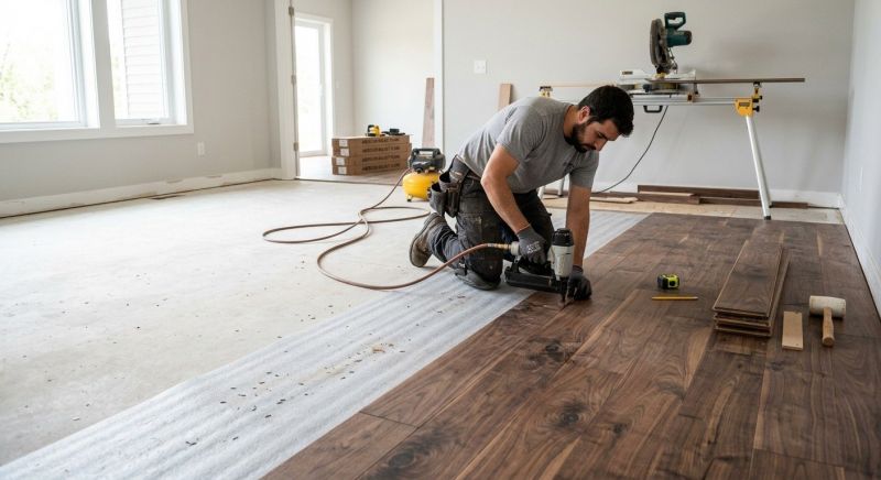 Walnut Flooring Installation in Snellville, GA