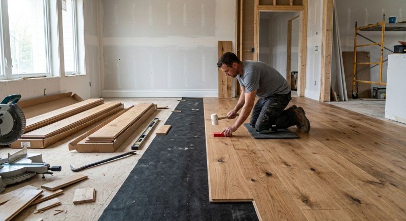 Wide Plank Floor Installation in Snellville, GA